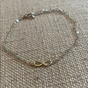 Dainty Gold Plated Infinity Bracelet